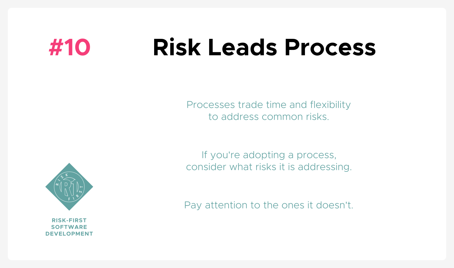 Fit Process To Risk
